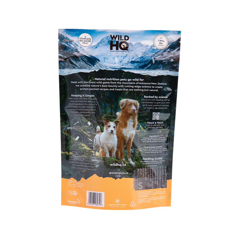 Borsa stand up da 1-5 kg per snack per cani Borsa stand up da 1-5 kg per snack per cani