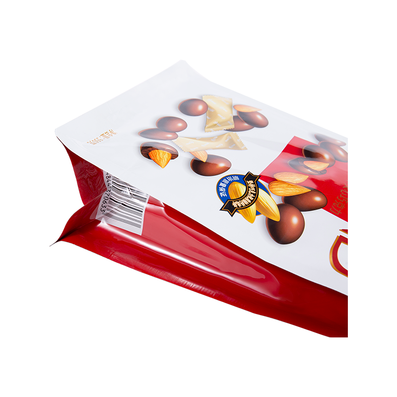 Borsa per cioccolato con chiusura a otto lati resistente all'umidità Borsa per cioccolato con chiusura a otto lati resistente all'umidità