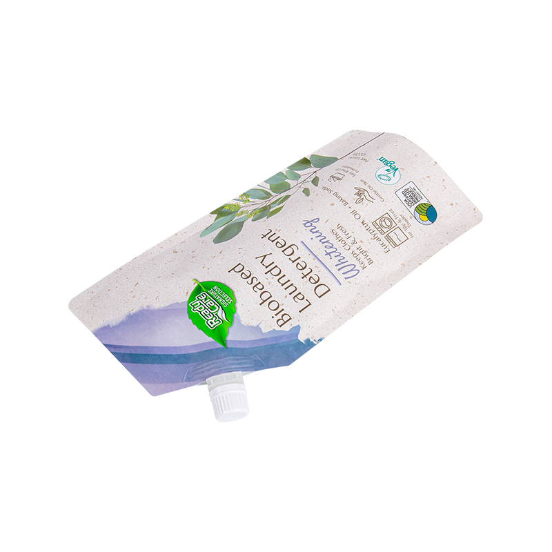 Borsa per detersivo per bucato con beccuccio con prestazioni di tenuta Borsa per detersivo per bucato con beccuccio con prestazioni di tenuta