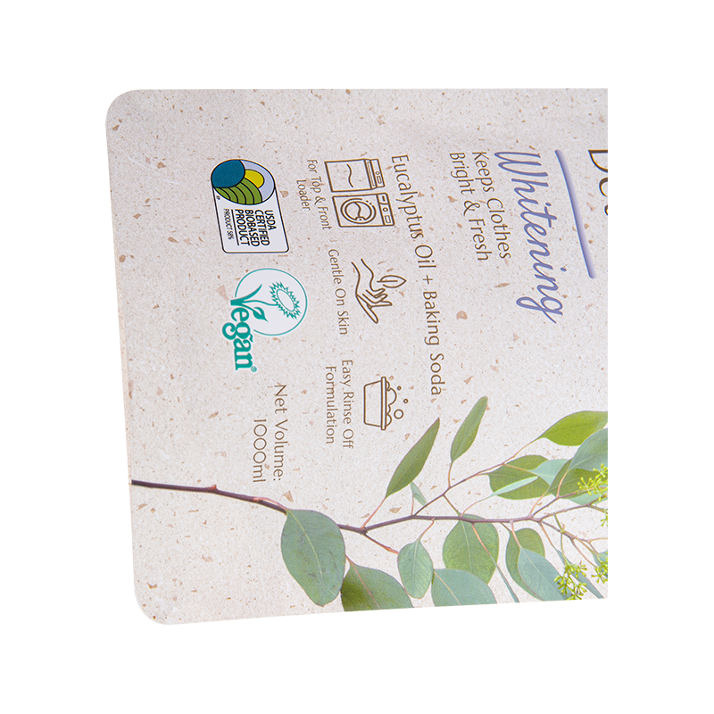 Borsa per detersivo per bucato con beccuccio con prestazioni di tenuta Borsa per detersivo per bucato con beccuccio con prestazioni di tenuta