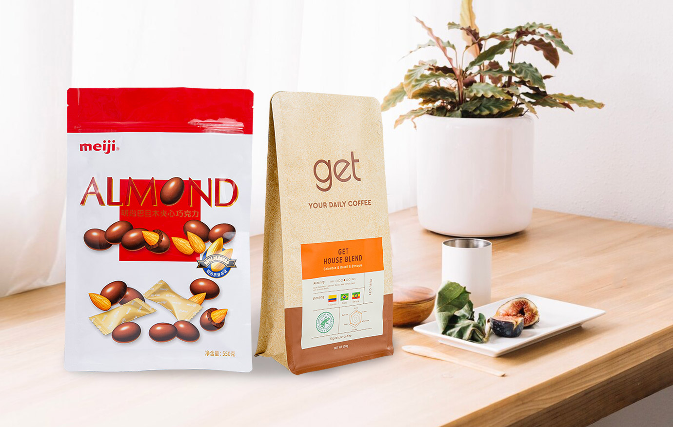 Busta con chiusura a otto lati