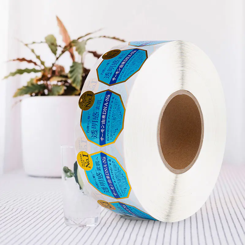 Etichetta adesiva autoadesiva di bellezza impermeabile e resistente all'olio