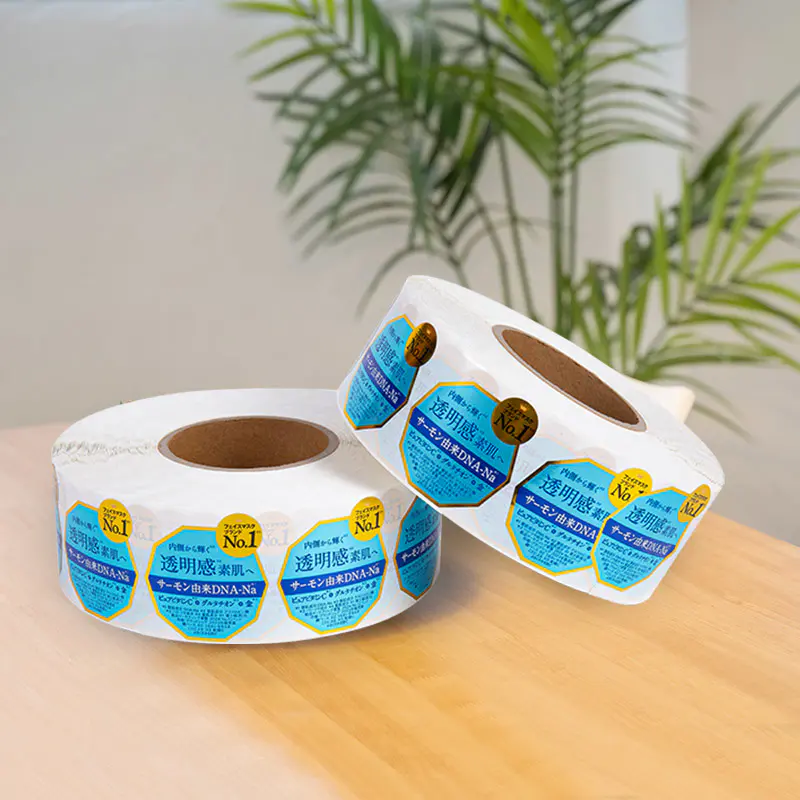 Etichetta adesiva autoadesiva per borsa da caffè resistente all'attrito e forte adesivo